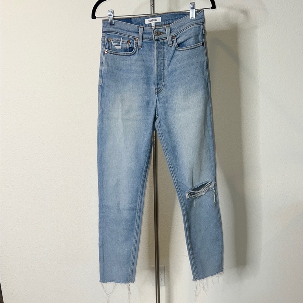 Re/Done Tapered Straight Leg Jeans